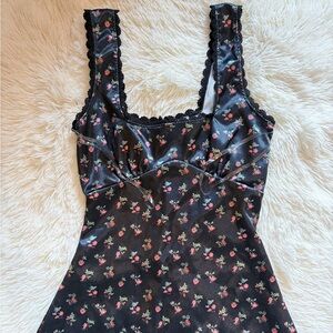 Princess Polly Berlin Black Floral Dress US Size 0